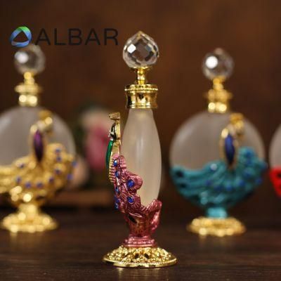 Glass Stick Dropper Glass Bottles for Perfume Attar Oud Tola Zinc Zamac Metal