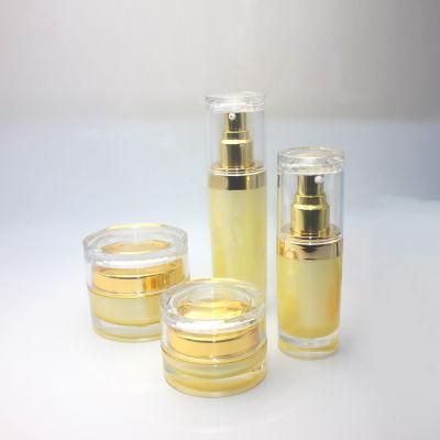 20g 30g 50g 30ml 50ml 120ml Acrylic Plastic Jar and Lotion Cream Bottle Set for Skin Care