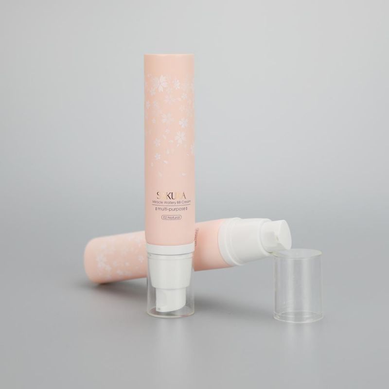 Matte Bb Cream Packaging Cosmetic Soft Tube with Airless Pump