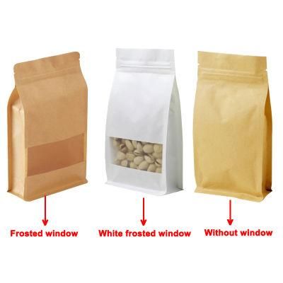 OEM Zipper Packaging Food Stand up Pouch Kraft Paper Bag