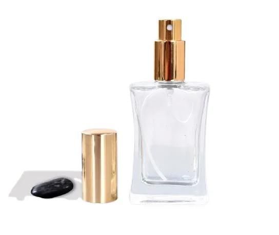 30ml Flat Waist Waist Perfume Bottle with Electrified Aluminum Spray Head Cover Factory Wholesale50ml100ml China Wholesale Glass Perfume Bottle Gift Mug