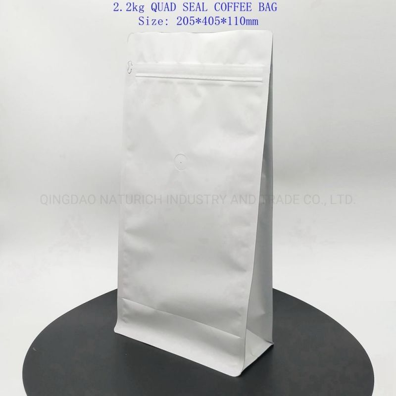 Flat Bottom Heat Seal Food Packaging Bag with Degradable Material