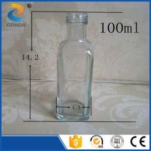 Mini Glass Olive Oil Bottle 100 Ml Square Glass Olive Oil Bottle