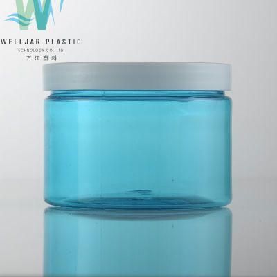 Hot Sale 250ml Transparent or Blue Plastic Pet Jar