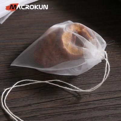 Wholesale Nylon Mesh Empty Tea Bag with String and Label