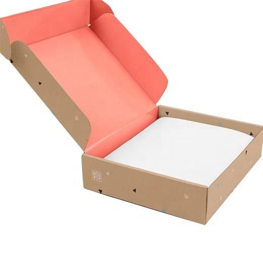 Wholesale Customized Recycled Paper Board Color Corrugated Mailing Boxes Folding Corrugated Box