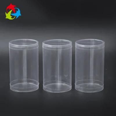 Super Market Disposable Clear Plastic Cylinders Container