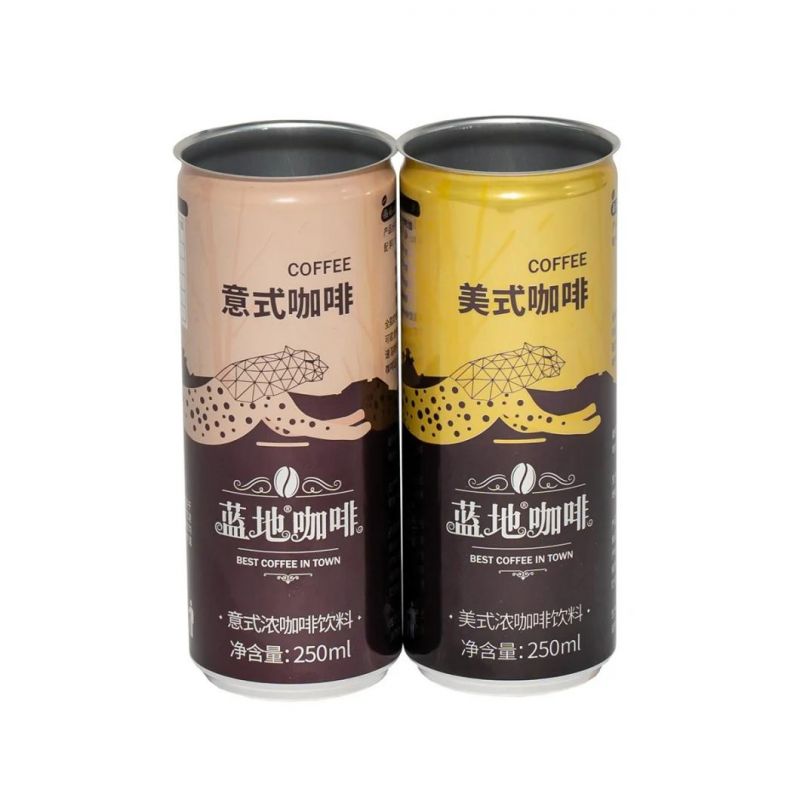 Slim 250ml Coffee Cans Aluminum Cans