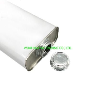 Factory Direct Sale 1L Rectangle Metal Jerry Tin Can with Screw Cap