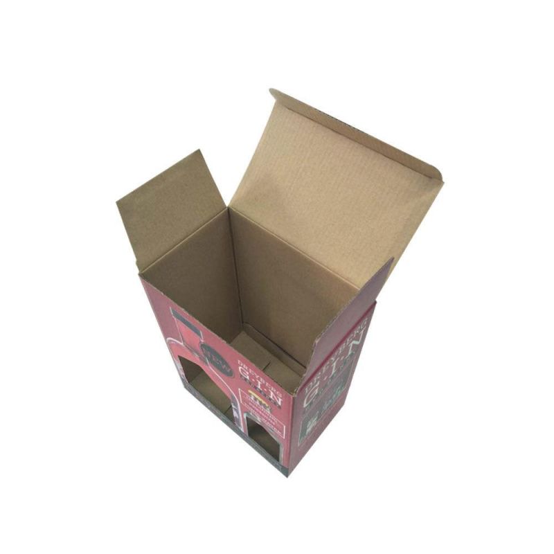 Wholesale Custom Packaging Top & Bottom Full Over Lap Box with Custom PVC