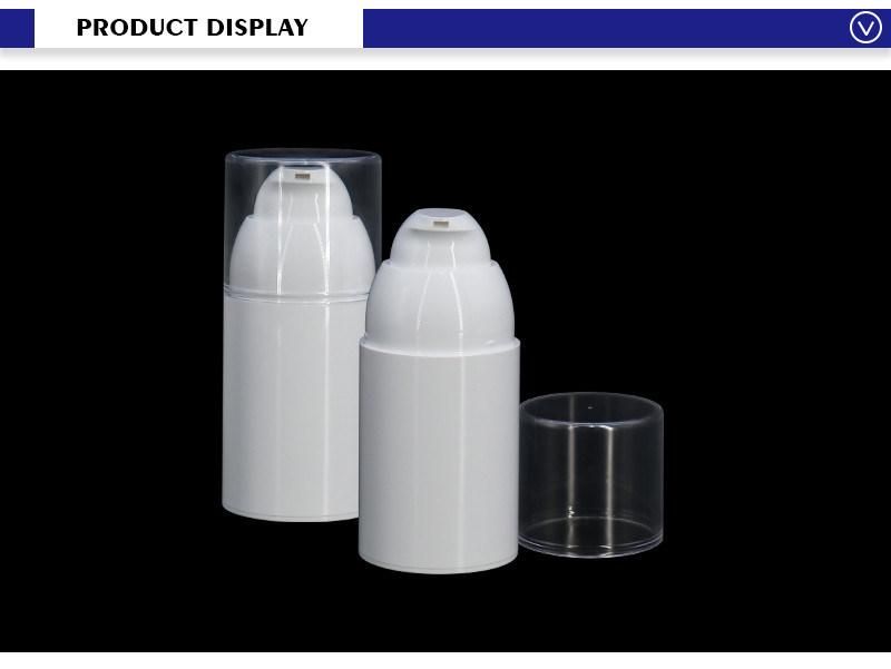 Custom Made Factory Supply Plastic Lotion Airless Bottles Cosmetic Packaging