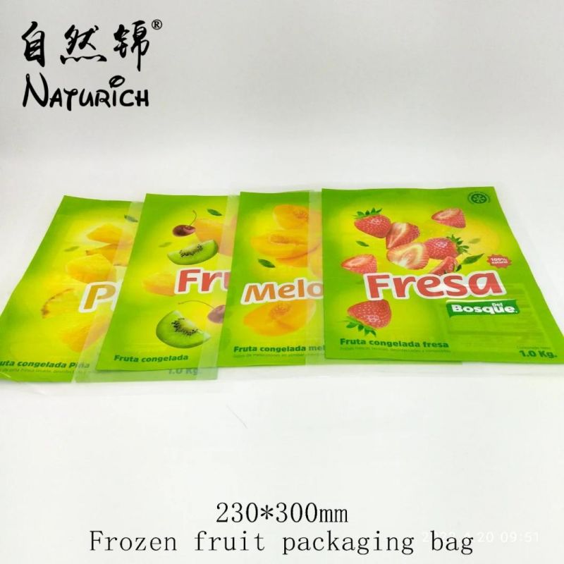 1kg Frozen Pina/Pineapple/Bromel Packaging Plastic Bag Food Packing Mylar Pouches