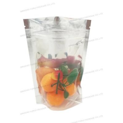 Custom Design Mylar Aluminum Foil Zip Lock Pouch Food Storage Moisture Proof Bags with Clear Window