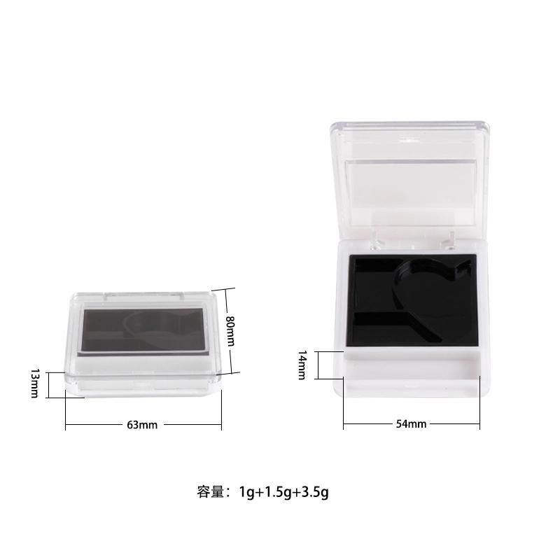 Fashionable Unique Shape 3 Hole Eyeshadow Case Eyeshadow Palette Eyeshadow Container