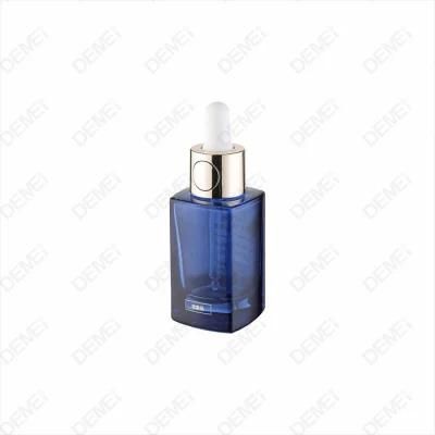 Luxury Clear Black Color Glass Square Bottle for Serum or Essential Oil 30ml