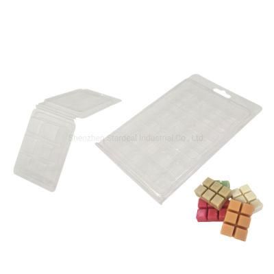 Transparent Pet Plastic Wax Melts Clamshell Packaging