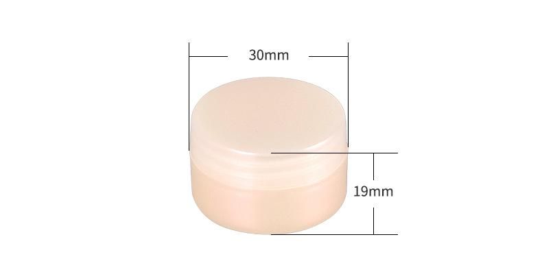 5g Empty Sample Plastic Jar for Cosmetic Packagings