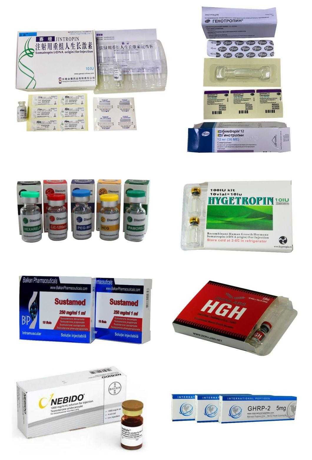 Custom High Quality HGH Paper Boxes for 10iu/Vial Somatotropin Human Growth Hormone Box