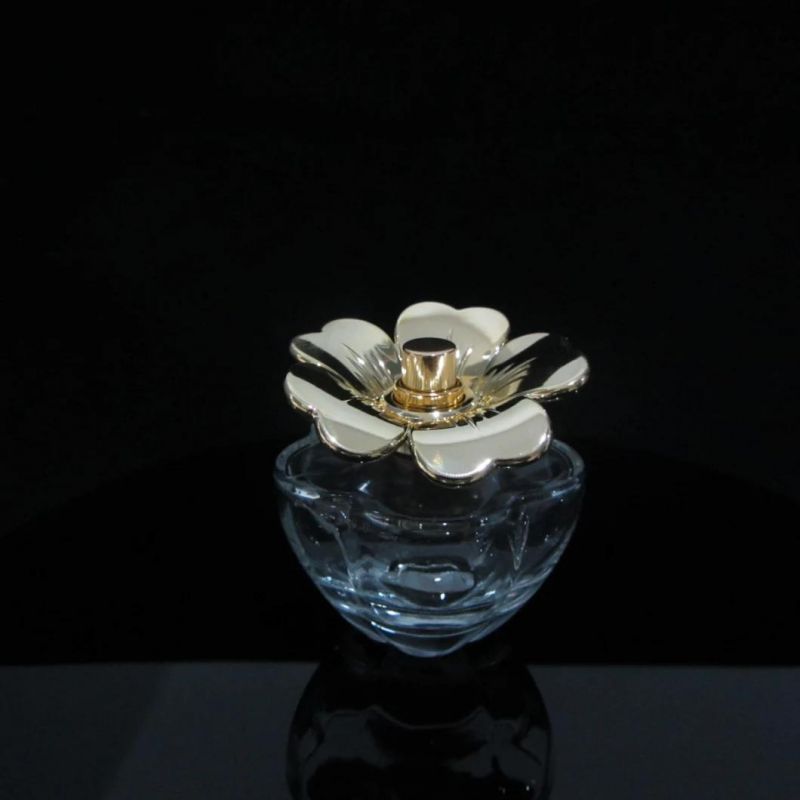 Women′s Empty Wholesale Flower Glass Perfume Bottle 100 Ml