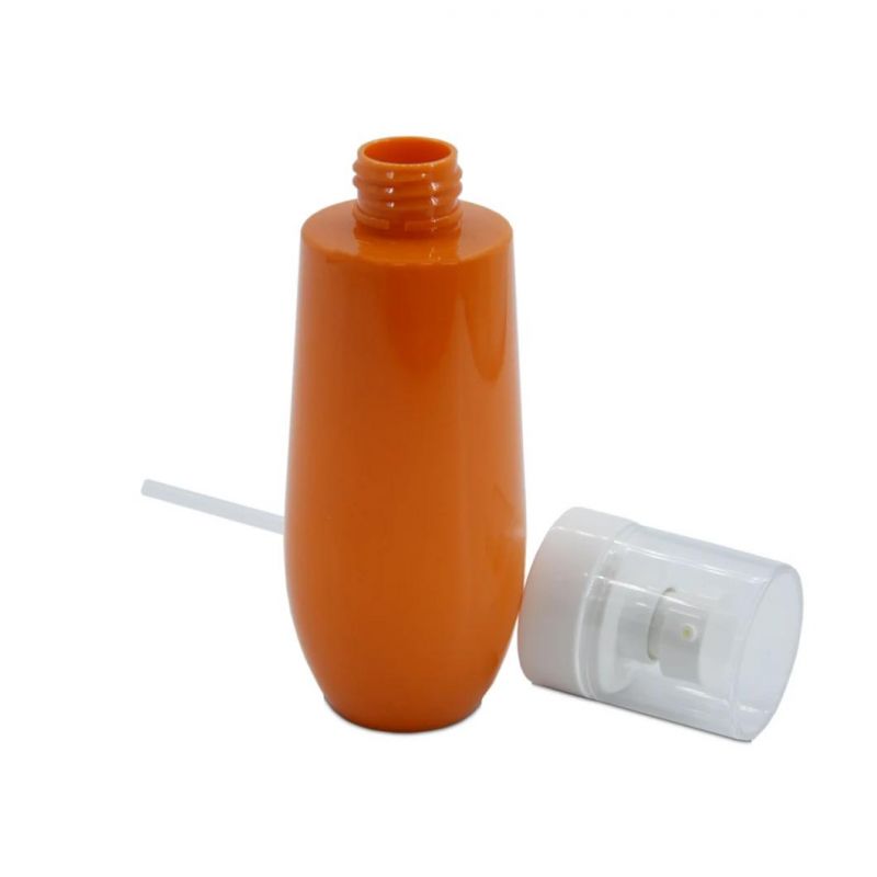 200ml Orange Cute Body Lotion Bottle Cosmetic Lotion Bottle Biodegradable Packaging for Shampoo Pomade Container