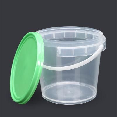 Varisized Food Packaging Bucket Container 300ml 500ml 750ml Packaging Pail with Tamper-Evident Lid Clear