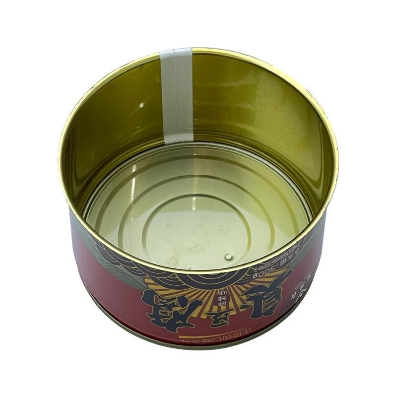 953# Empty Round Food Tin Can for Luncheon Meat