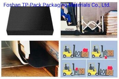 China Plastic HDPE Waterproof/ Bacteria-Resistant/ Push-Pull Pallet Checker Slip Sheet for High Efficiency Goods Handling