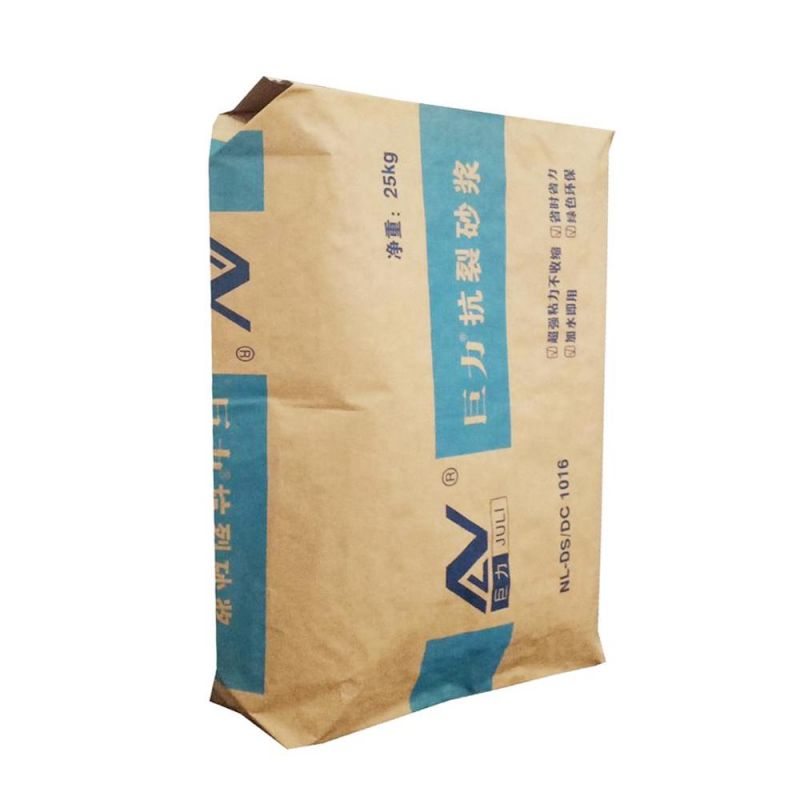 Good Quality Flat Bottom Kraft Paper Bag for Packaging Bag Tile Adhesive Paper Bag