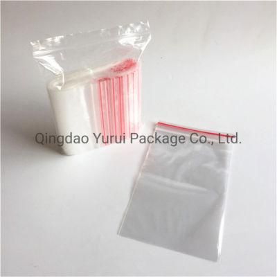 Clear Grip Self Press Seal Resealable Zip Lock Plastic Bag for Candy Packing