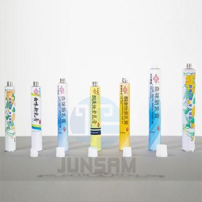 Long Elongated Nozzle Chemical Packaging Pigment Painting Offset Printing Alumium Soft Packaging Glue Adhesive Containing Ointment Tube