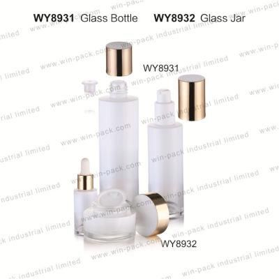 Winpack Popular Glass Cream Jar Wholesale Cosmetic Empty Glass Jar with Gold Cap