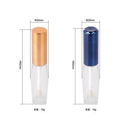 Wholesale Elegant Plastic Bottle Cosmetic Packaging Round Lip Gloss Tube for Makeup