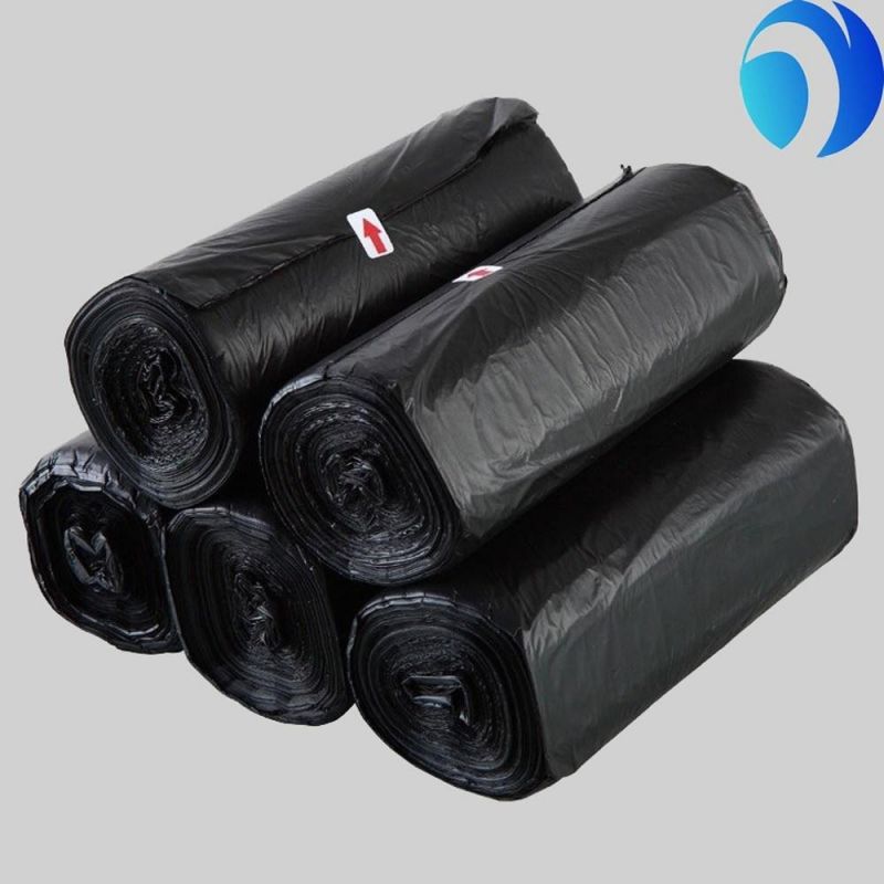 Big Size Bag Strong Heavy Duty Black Garbage Bags Star Sealed Trash Bags