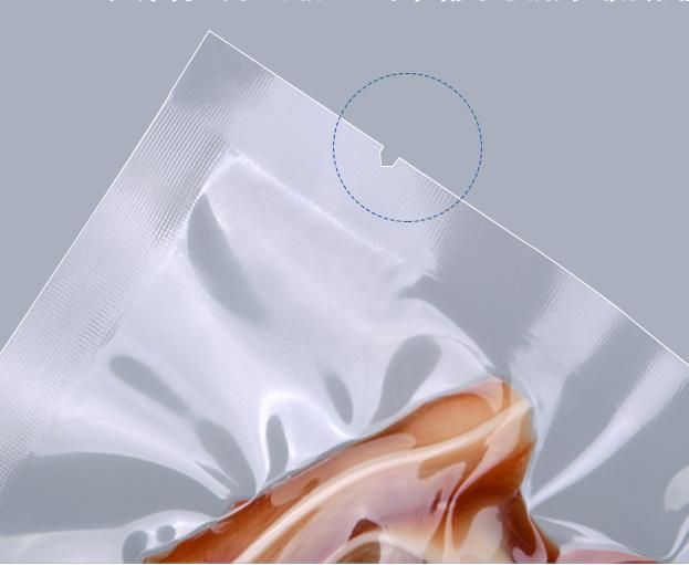Custom Textured Transparent Biodegradable Safe Embossed Seal Vacuum Packing Bags