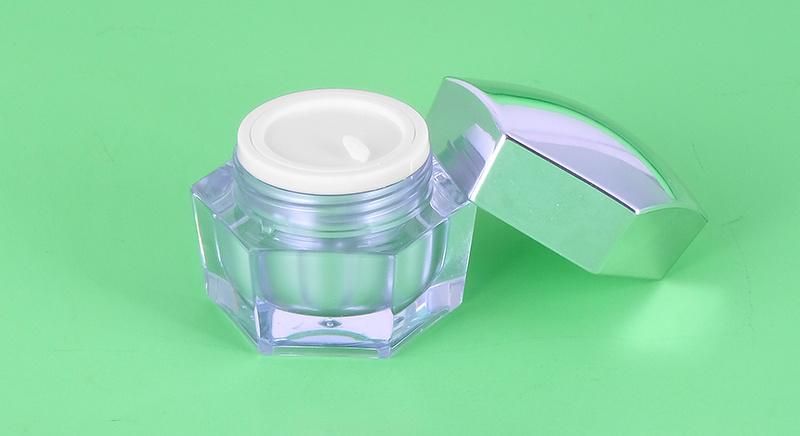 China Supply 10g Empty Acrylic Jar Plastic Jar for Cream Container