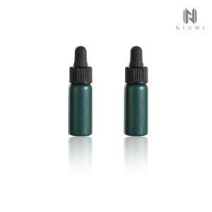 8ml Customized Color Glass Bottle Solid Dark Green Essential Oil Serum Dropper Bottle