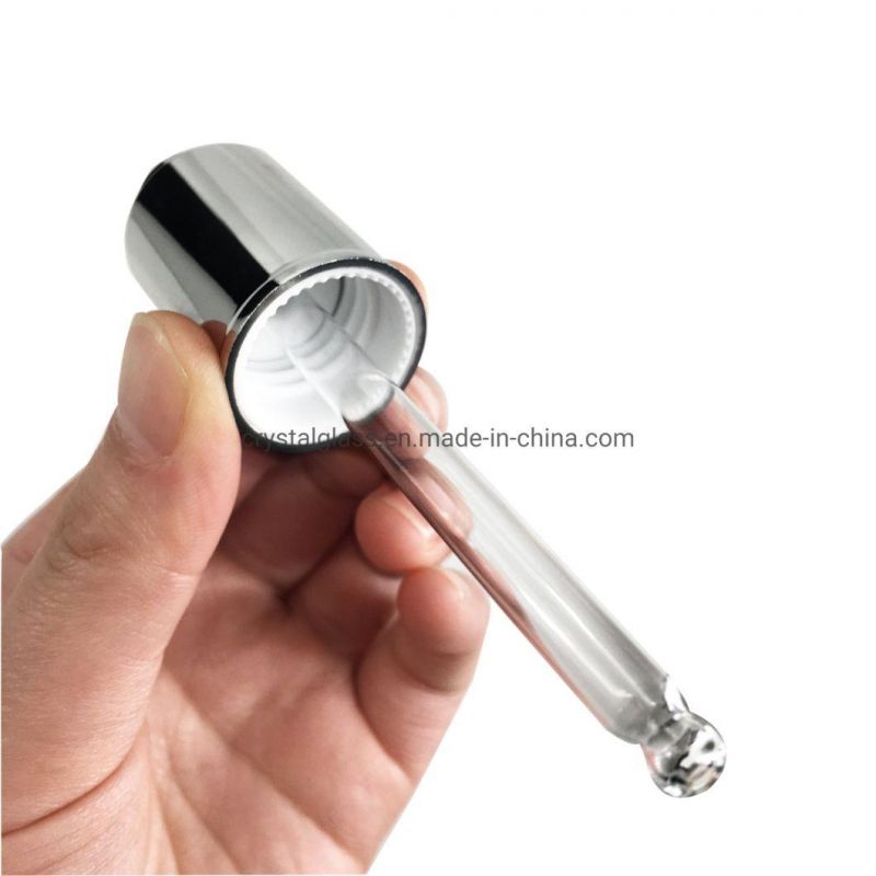 Push Button Flat Shoulder Essential Oil Bottle Customizes Frosted Cosmetic Glass Dropper Bottle