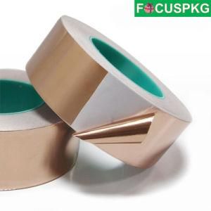 Double Sides Conductive Copper Foil Tape High Temperature Shielding Enhanced Signal Anti-Interference Thickened Copper Foil Tape