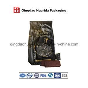 Flat Bottom Foil Plain Plastic Coffee Bag with Side Gusset