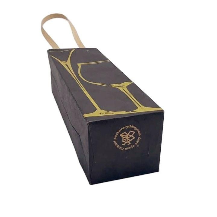 Customizable Red Wine Kraft Paper Bag and Materials and Colors Can Be Customized