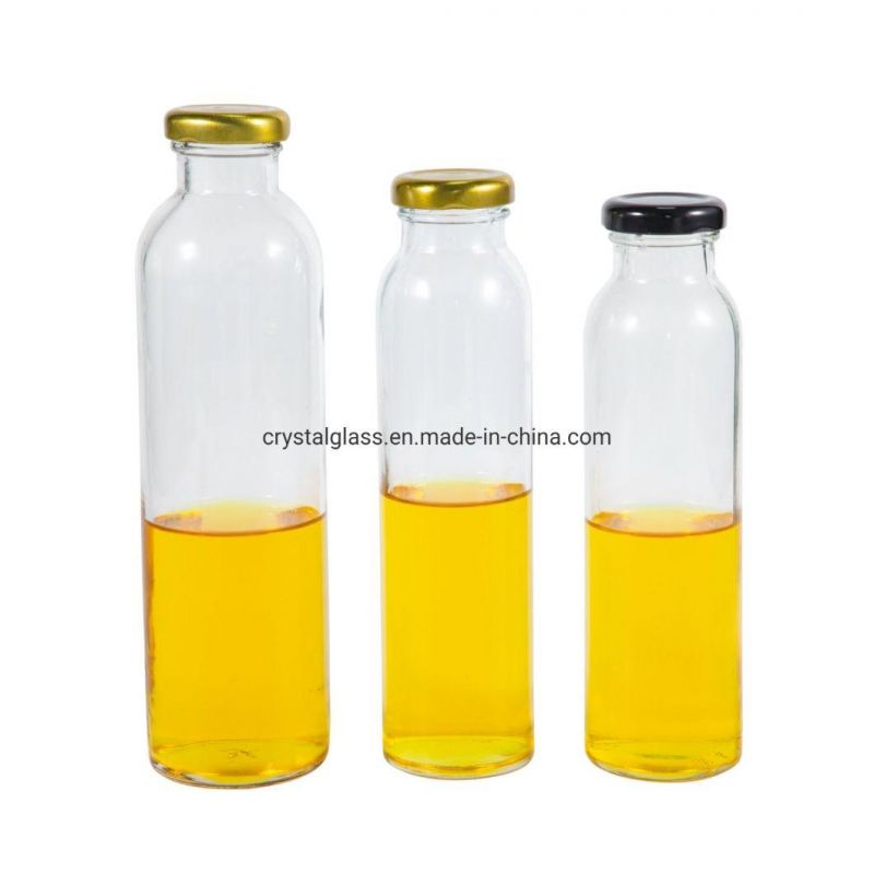 Cutomize Logo Pinting Glass Milk Bottle with Ceramic Clip Top