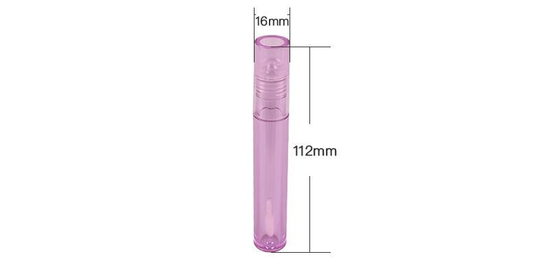 Factory Direct Sale 2.5ml Purple Transparent Empty Lip Gross Tube Lip Gloss Packaging Cute