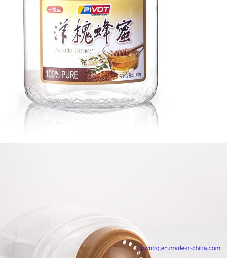 1000g 500g 360ml 720ml Plastic Pet Honey Syrup Beverage Jam Bottle