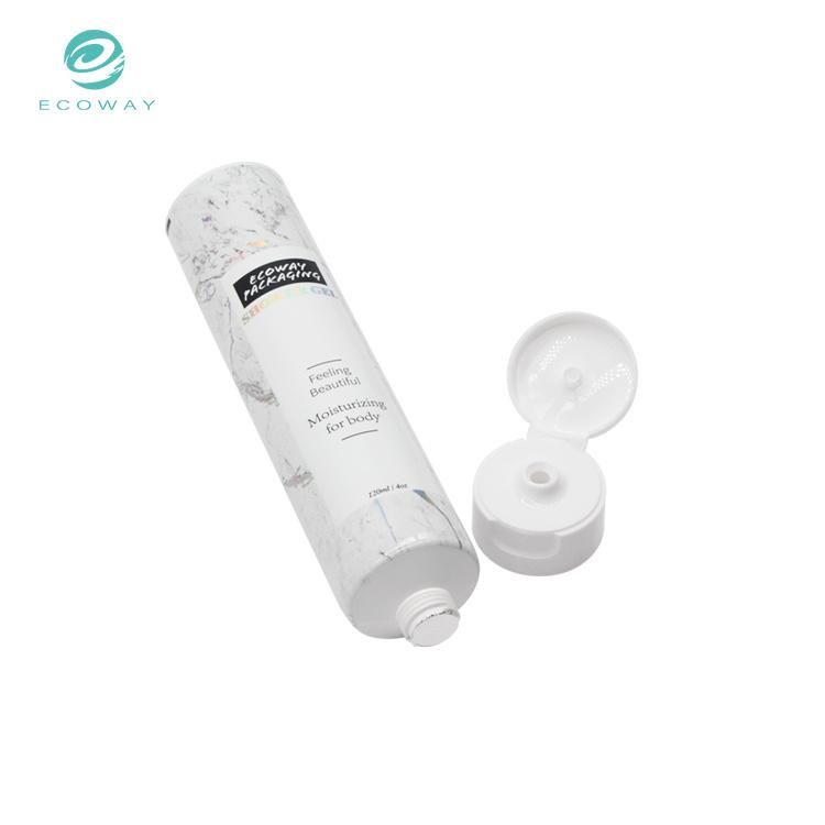 Flip Cap Plastic Laminated Hand Cream Packaging Tubes Custom Logo