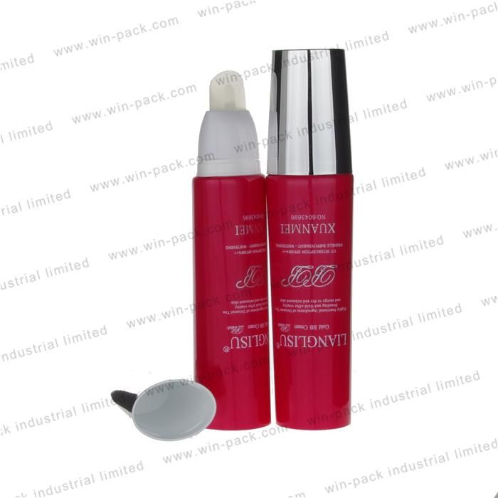 Custom Made Clear Plastic Tube Packaging with Screw Lid for Cosmetic