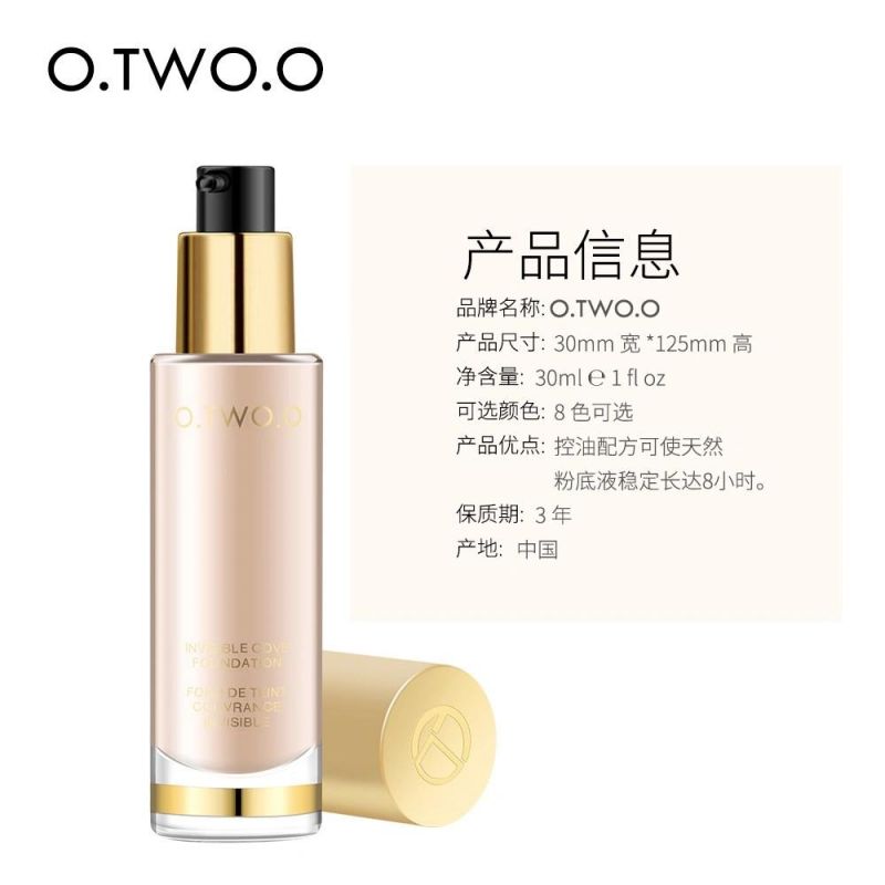 Otwo9 High Quality Fast Delivery Make up Foundation Private Label Matte Waterproof Cream Makeup Foundation Liquid