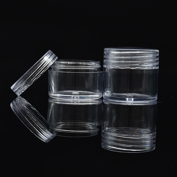 Hot Sale 3G 5g 10g 15g 20g 30g Mini Clear PS Plastic Cosmetic Jar for Skin Care Cream