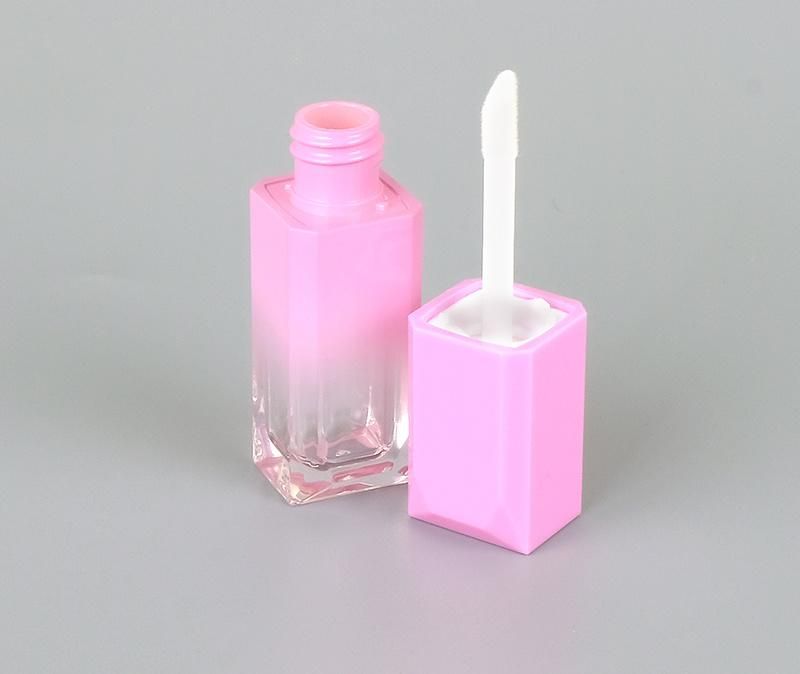 5ml in Stock Lipgloss Container Tubes Pink Purple Blue Silver Black White Empty Lip Gloss Tube with Brush