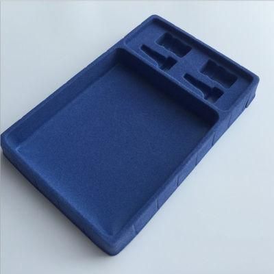 Custom Blue Flocking Cosmetic Blister Tray Packaging