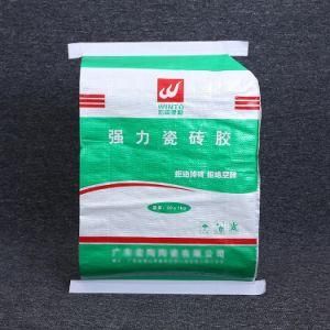 Custom Woven Plastic Color Printed Valve Pocket Packaging Bag